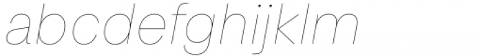 Axalp Grotesk Hairline Italic Font LOWERCASE