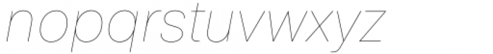 Axalp Grotesk Hairline Italic Font LOWERCASE