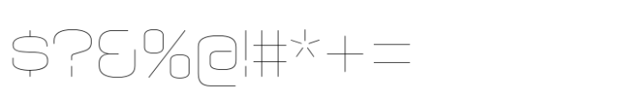 Axaxax Hairline Font OTHER CHARS