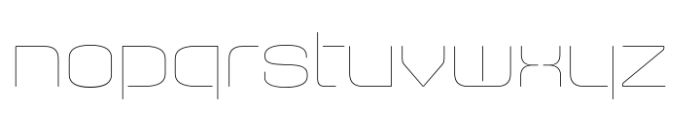 Axaxax Hairline Font LOWERCASE