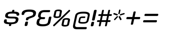 Axaxax Semi Bold Italic Font OTHER CHARS