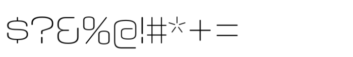 Axaxax Thin Font OTHER CHARS