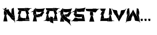 Axeleon Abstract Regular Font UPPERCASE