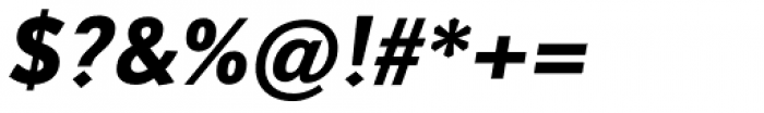Axeo Sans Extrabold Italic Font OTHER CHARS