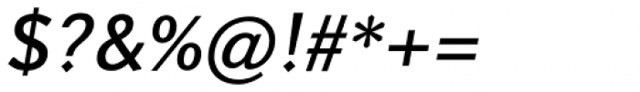 Axeo Sans Medium Italic Font OTHER CHARS