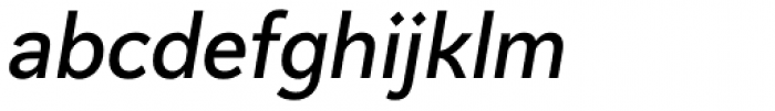 Axeo Sans Medium Italic Font LOWERCASE