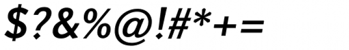 Axeo Sans Semibold Italic Font OTHER CHARS