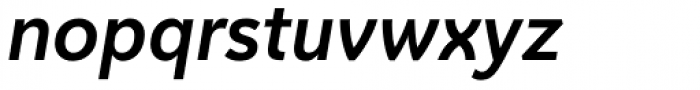 Axeo Sans Semibold Italic Font LOWERCASE