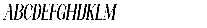 Axerifa Black Condensed Italic Font UPPERCASE