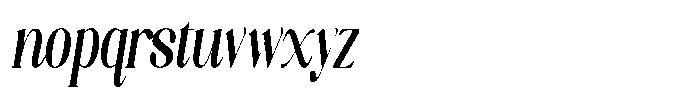 Axerifa Black Condensed Italic Font LOWERCASE