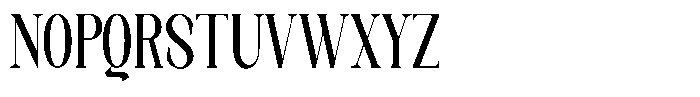 Axerifa Black Condensed Font UPPERCASE