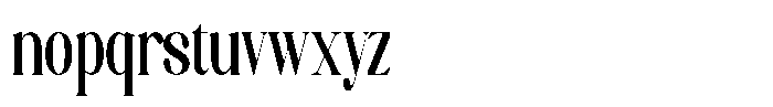 Axerifa Black Condensed Font LOWERCASE