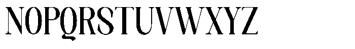 Axerifa Black Semi Condensed Font UPPERCASE