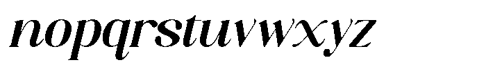 Axerifa Black Semi Expanded Italic Font LOWERCASE