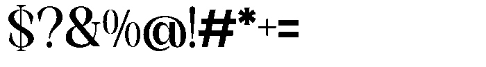Axerifa Black Font OTHER CHARS