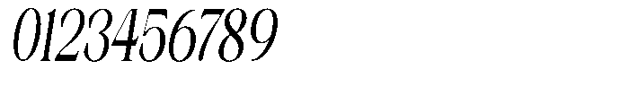 Axerifa Bold Condensed Italic Font OTHER CHARS