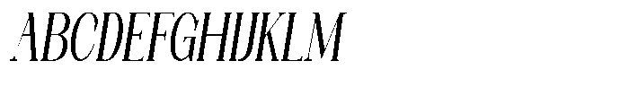 Axerifa Bold Condensed Italic Font UPPERCASE
