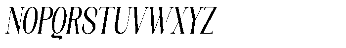 Axerifa Bold Condensed Italic Font UPPERCASE