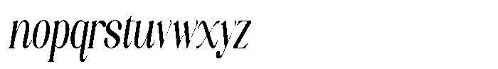 Axerifa Bold Condensed Italic Font LOWERCASE