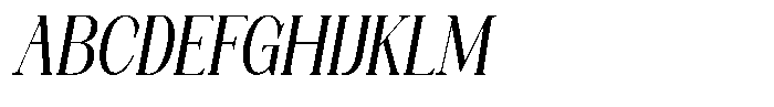 Axerifa Bold Semi Condensed Italic Font UPPERCASE