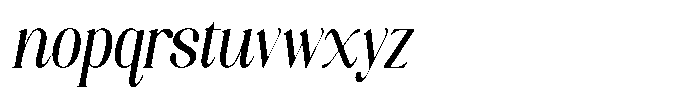 Axerifa Bold Semi Condensed Italic Font LOWERCASE