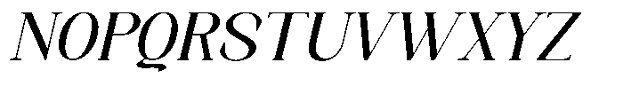 Axerifa Bold Semi Expanded Italic Font UPPERCASE
