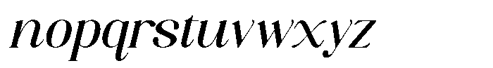 Axerifa Bold Semi Expanded Italic Font LOWERCASE