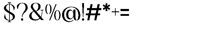 Axerifa Bold Font OTHER CHARS