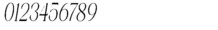 Axerifa Condensed Italic Font OTHER CHARS