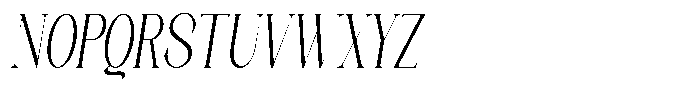 Axerifa Condensed Italic Font UPPERCASE