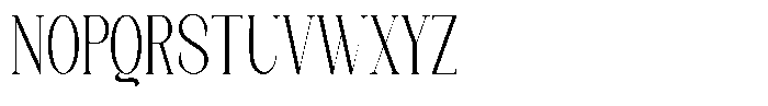 Axerifa Condensed Font UPPERCASE