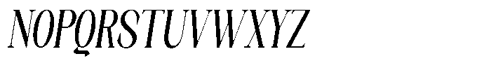 Axerifa Extra Bold Condensed Italic Font UPPERCASE