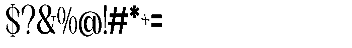 Axerifa Extra Bold Condensed Font OTHER CHARS