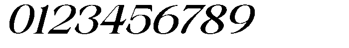 Axerifa Extra Bold Expanded Italic Font OTHER CHARS