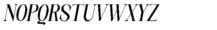 Axerifa Extra Bold Semi Condensed Italic Font UPPERCASE