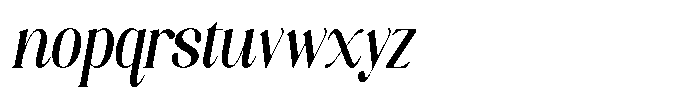 Axerifa Extra Bold Semi Condensed Italic Font LOWERCASE
