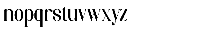 Axerifa Extra Bold Semi Condensed Font LOWERCASE