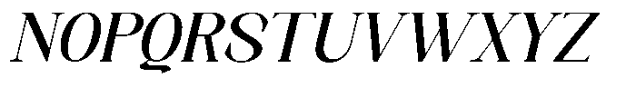 Axerifa Extra Bold Semi Expanded Italic Font UPPERCASE