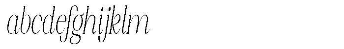Axerifa Extra Light Condensed Italic FONT
