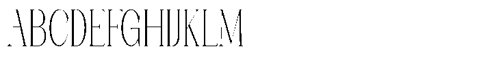 Axerifa Extra Light Condensed Font UPPERCASE