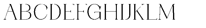 Axerifa Extra Light Expanded Font UPPERCASE