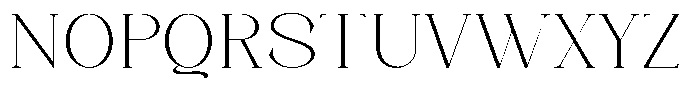 Axerifa Extra Light Expanded Font UPPERCASE
