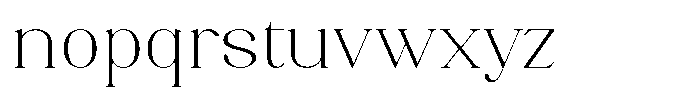 Axerifa Extra Light Expanded Font LOWERCASE