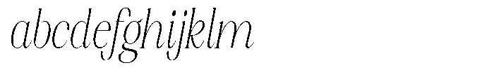 Axerifa Extra Light Semi Condensed Italic FONT