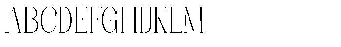 Axerifa Extra Light Semi Condensed Font UPPERCASE