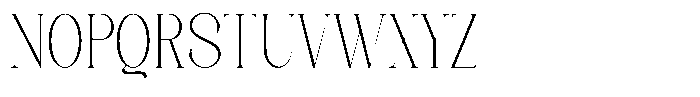 Axerifa Extra Light Semi Condensed Font UPPERCASE
