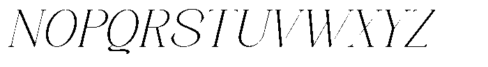 Axerifa Extra Light Semi Expanded Italic Font UPPERCASE