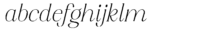Axerifa Extra Light Semi Expanded Italic FONT