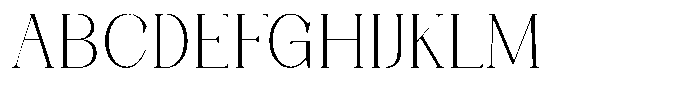 Axerifa Extra Light Semi Expanded Font UPPERCASE