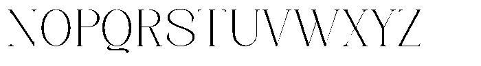Axerifa Extra Light Semi Expanded Font UPPERCASE